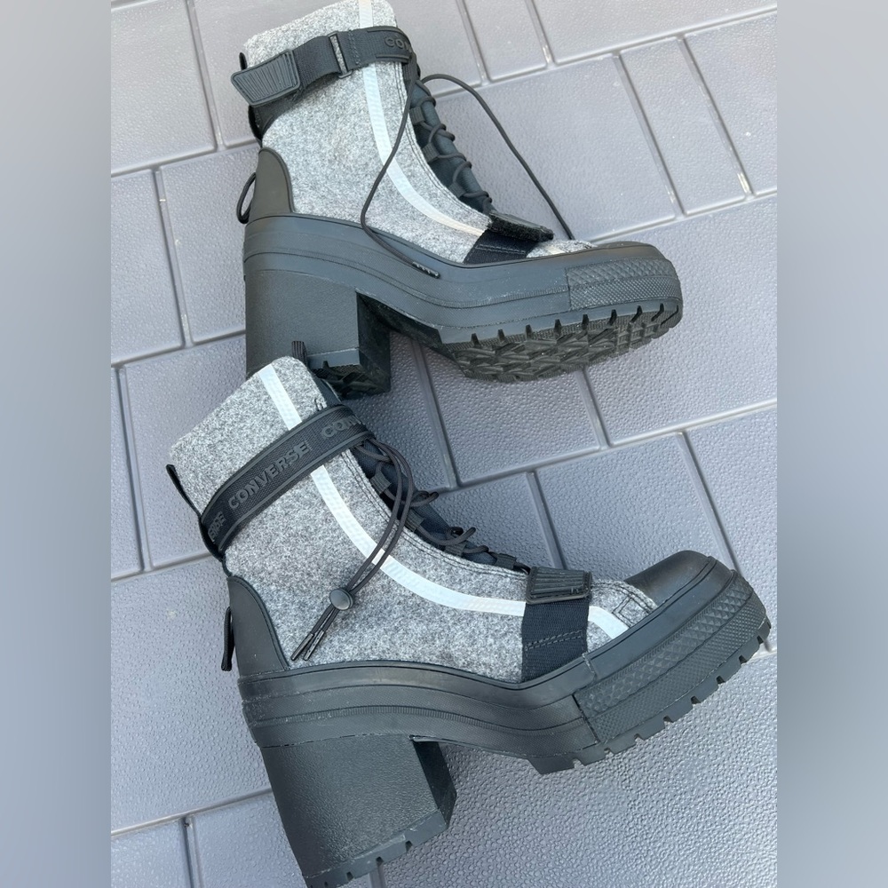 Converse Chuck Taylor All Star GR 82 XX High ‘Black Silver’ Boots. - Picture 6 of 14
